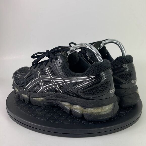 Asics Gel-Kayano 21 Silver/Black Athletic Running Shoes T4H7N Women’s Size 7.5 - Picture 7 of 12